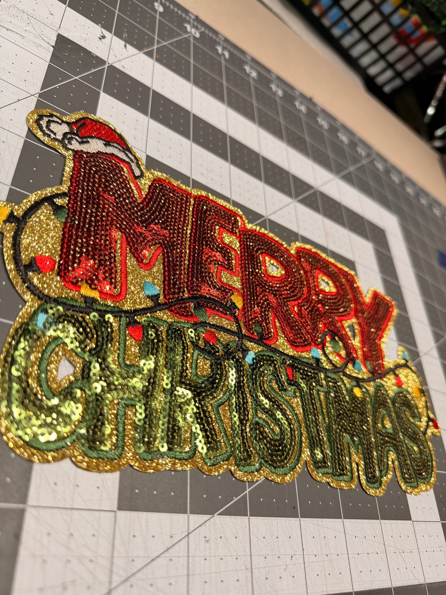 RTS - PATCH - MERRY CHRISTMAS/GOLD BACK