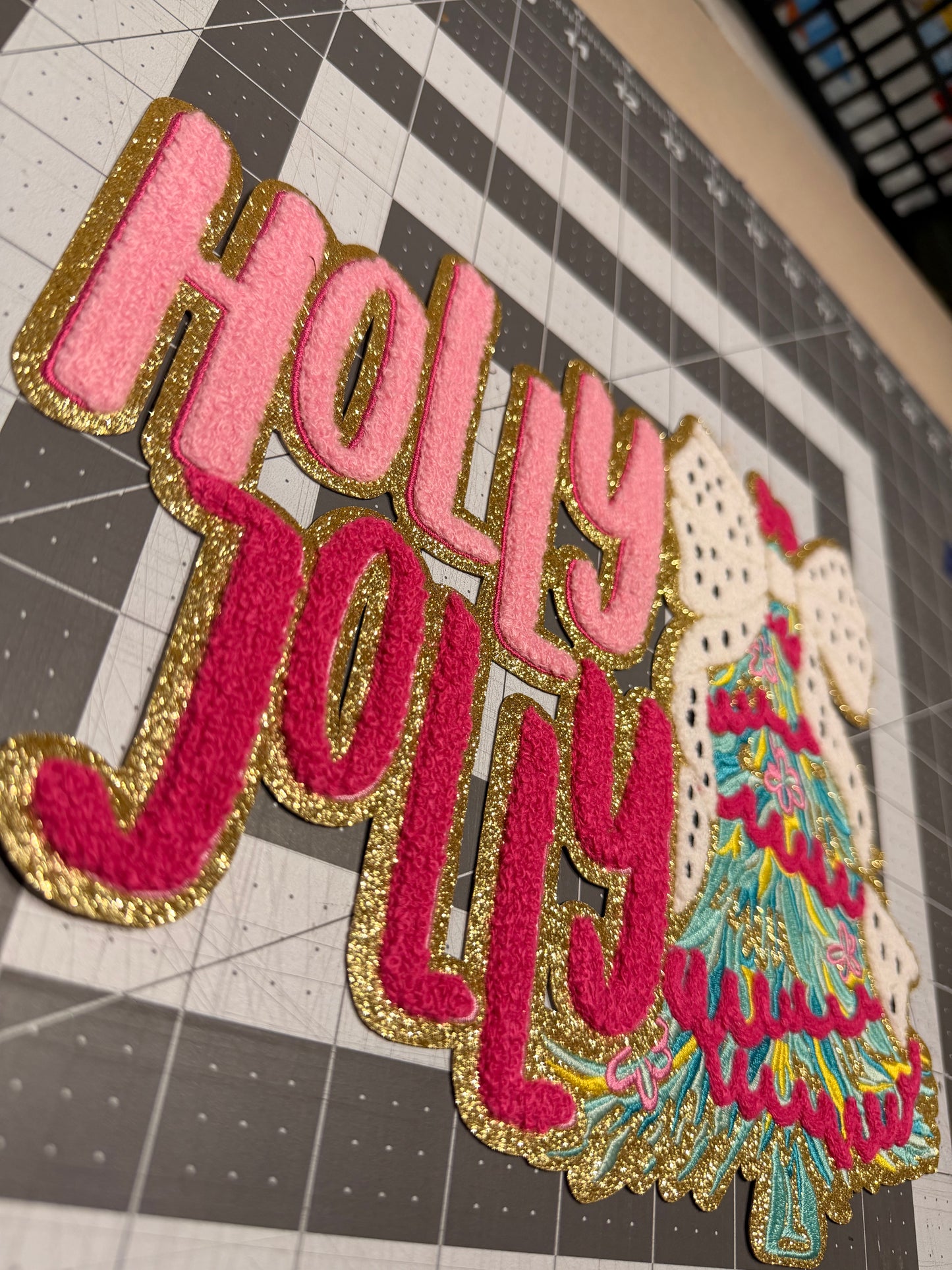 RTS - PATCH - HOLLY JOLLY/CHRISTMAS TREE/BOW