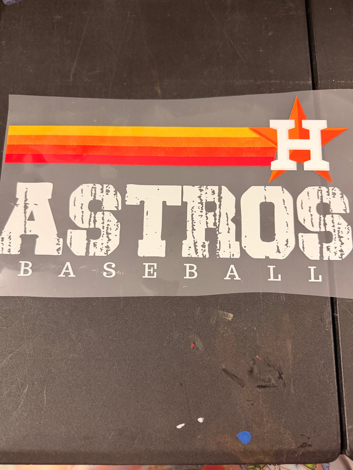 DESTASH - ASTROS BASEBALL/DISTRESSED LETTERING - 017