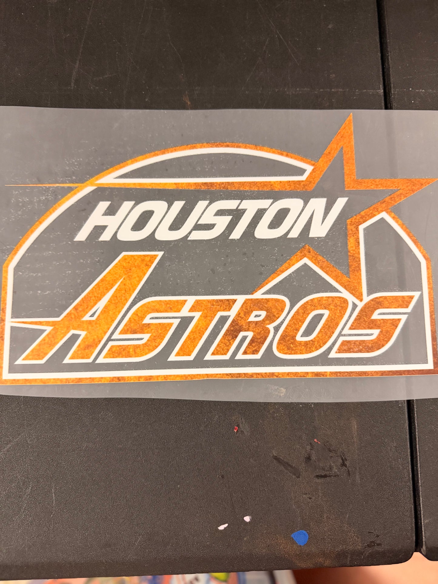 DESTASH - GOLD HOUSTON ASTROS/GLITTER SCRIPT - 076
