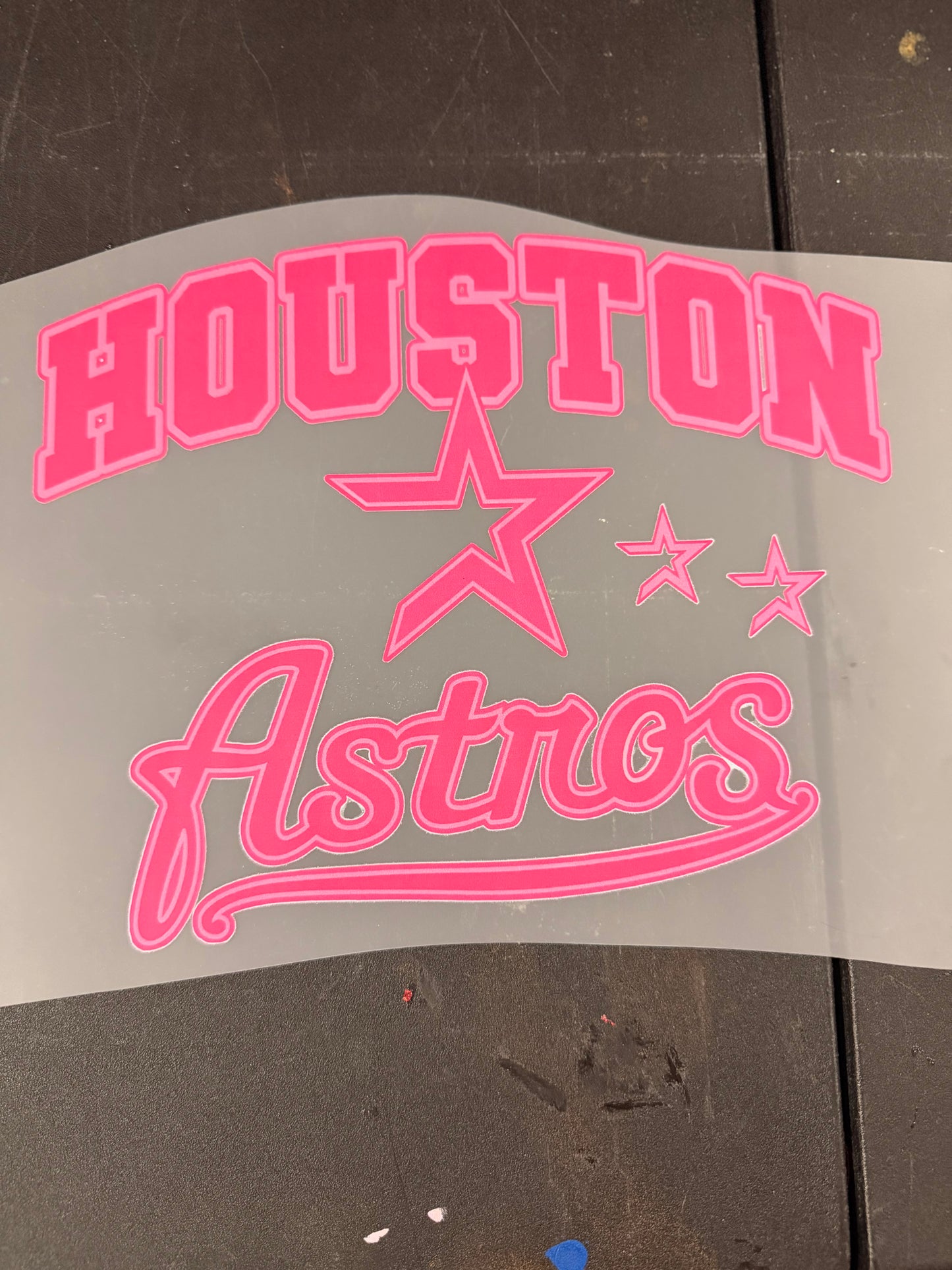 DESTASH - HOUSTON ASTROS/HOT PINK SCRIPT - 121