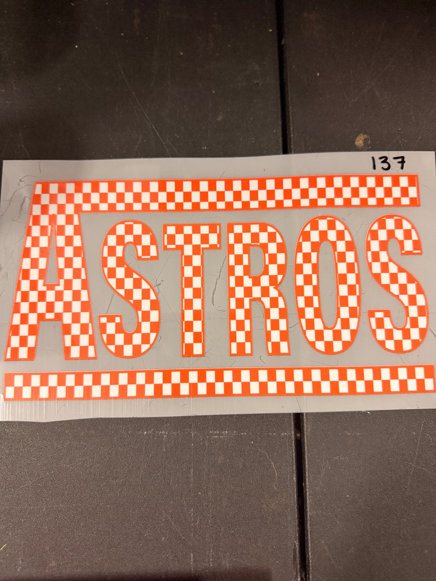 DESTASH - ASTROS CHECKERED SCRIPT - 137