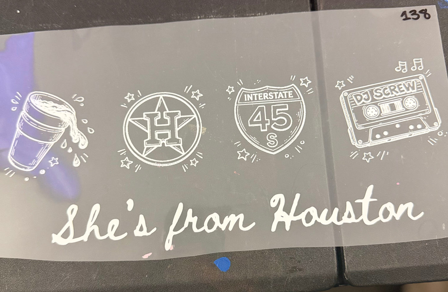 DESTASH - SHE'S FROM HOUSTON/RETRO DJ SKREW/WHITE SCRIPT - 138