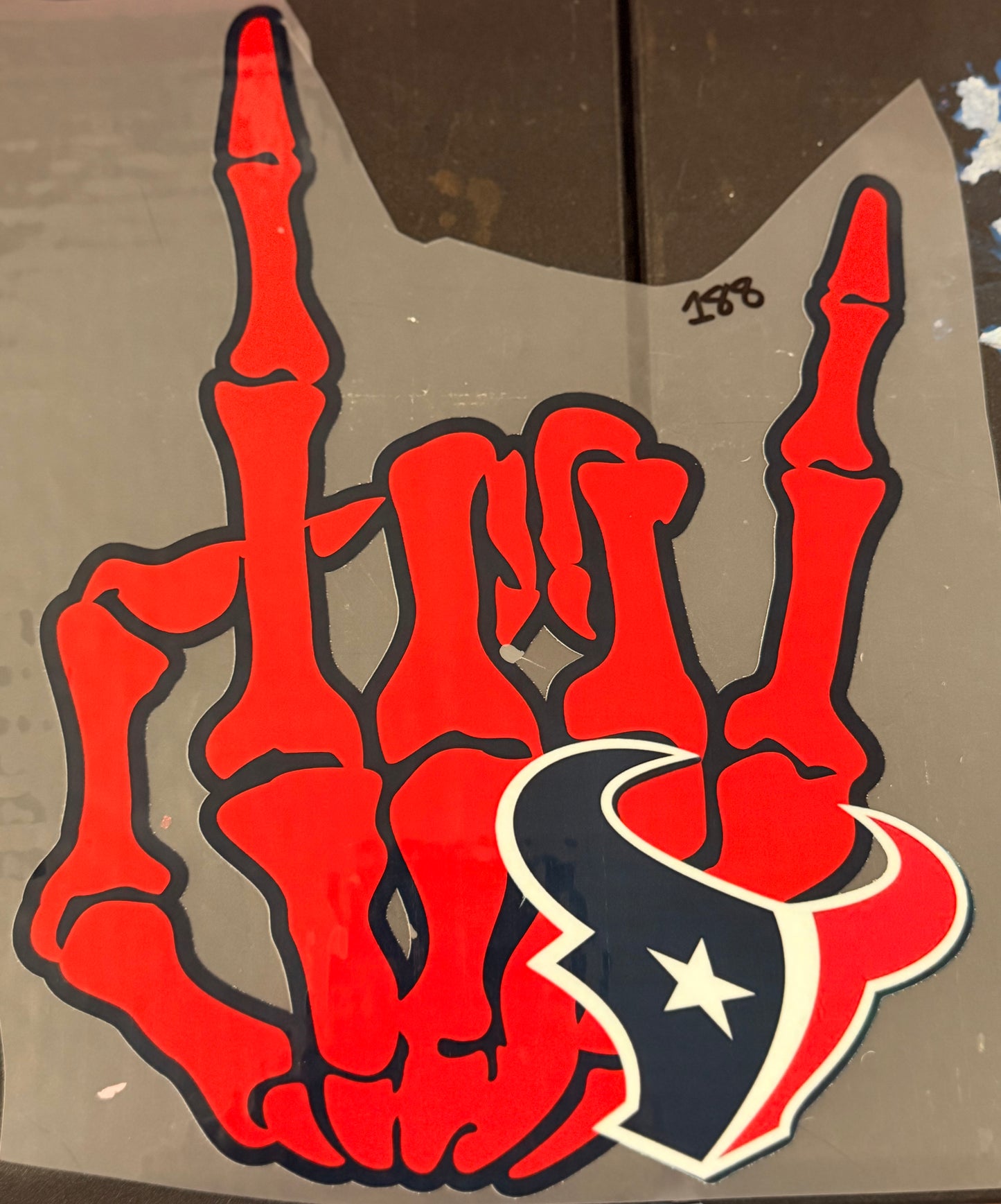 DESTASH - 188 - I LOVE TEXANS/SIGN LANGUAGE