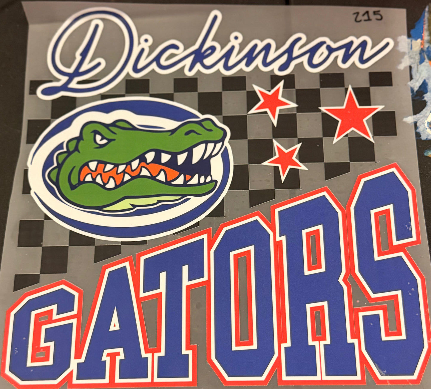 DESTASH - 215 - DICKINSON GATORS/CHECKERED
