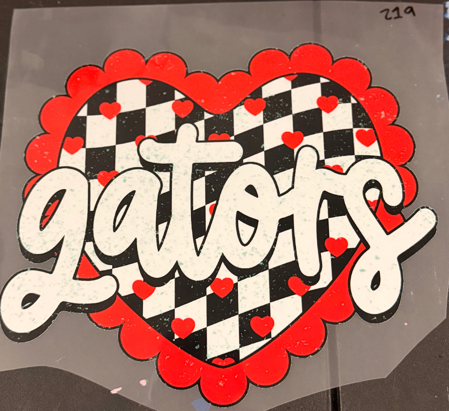 DESTASH - 219 - YOUTH - GATOR/HEART CHECKERED
