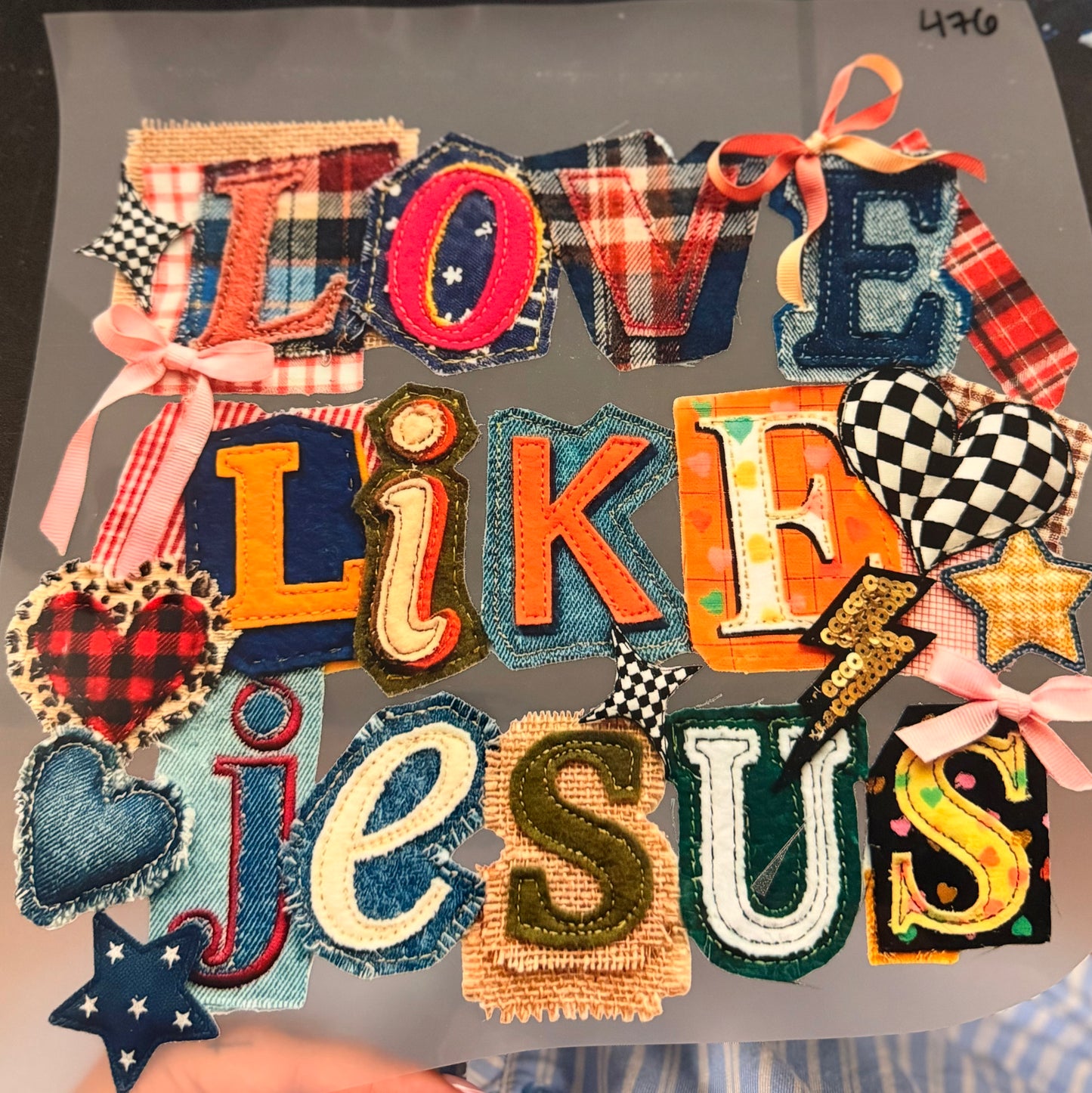DESTASH - 476 - YOUTH - LOVE LIKE JESUS/PATCH WORK