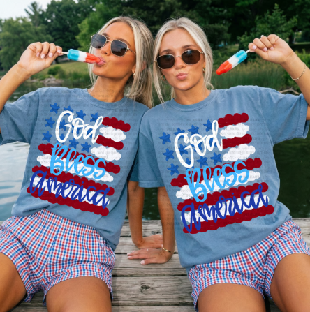 GOD BLESS- DTF PRINT ONLY