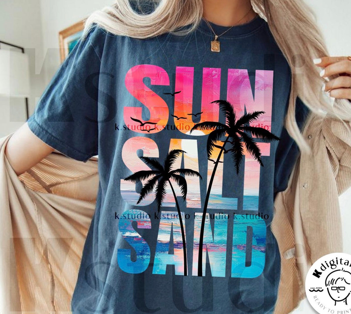 Sun Sand- DTF PRINT ONLY