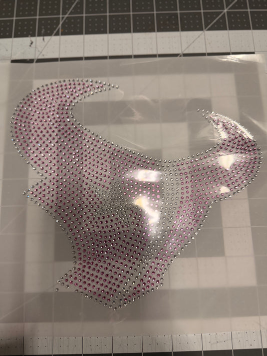 RTS - BLING - PINK&SILVER/TEXANS LOGO