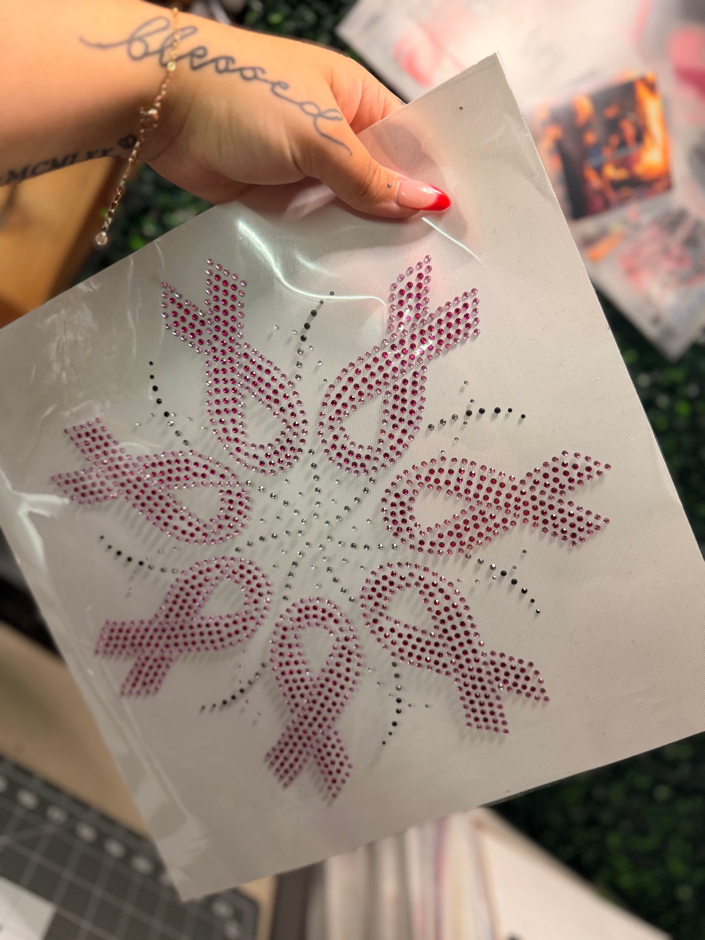 RTS - BLING - BREAST CANCER RIBBONS