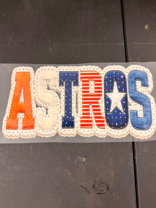 DESTASH - LACE BORDER/POLKA DOTS/ASTROS - 020