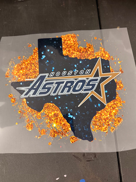 DESTASH - HOUSTON ASTROS/TX GLITTER SPLASH - 023