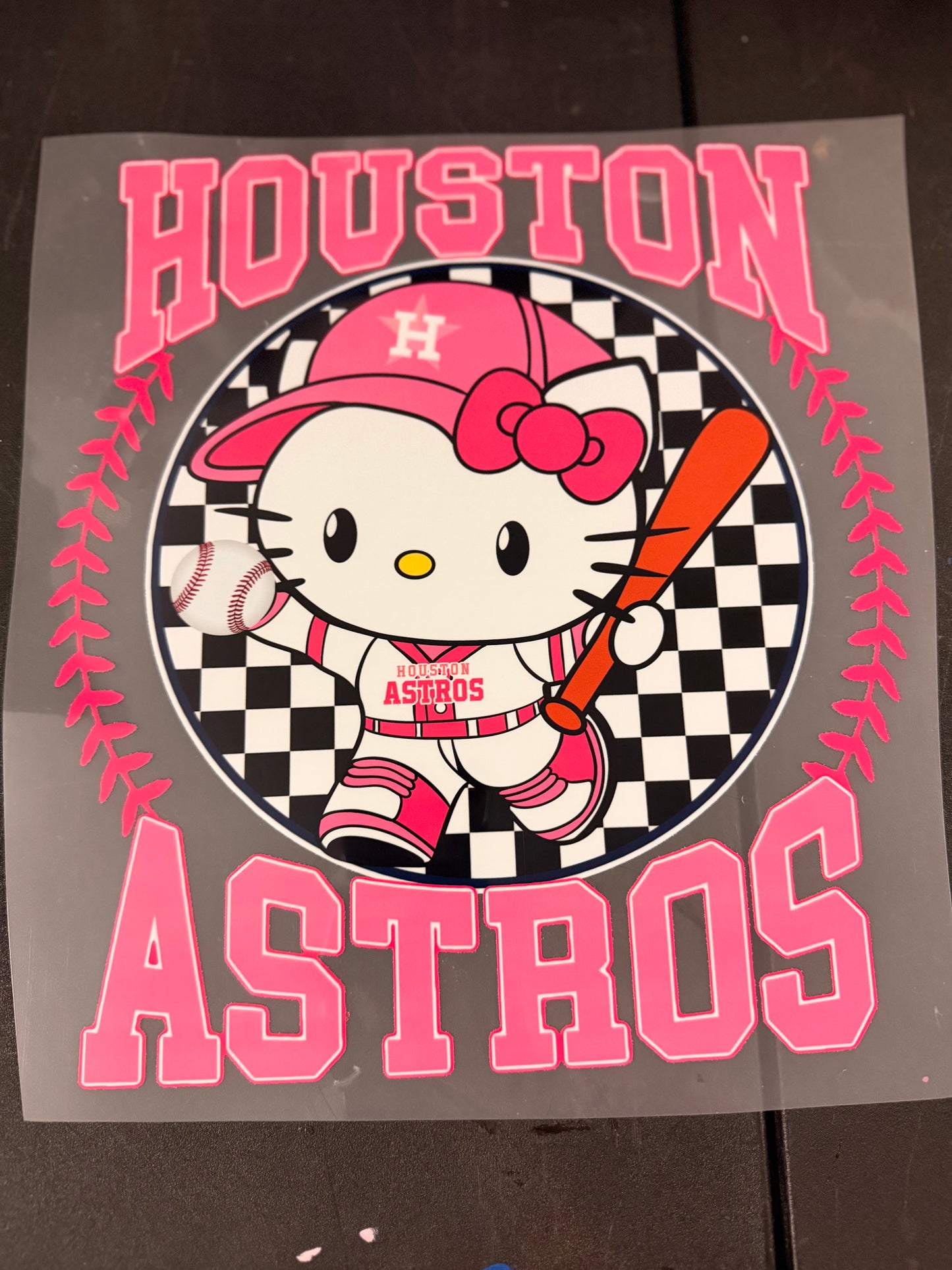 DESTASH - PINK HOUSTON ASTROS/HELLO KITTY/CHERCKERED - 027