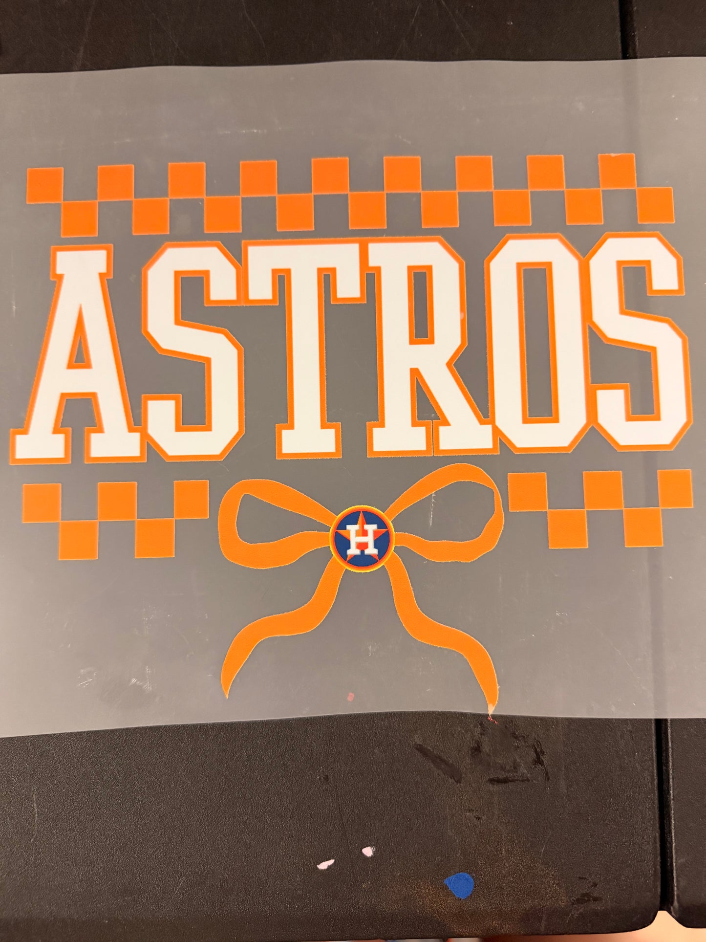 DESTASH - ASTROS SCRIPT/CHECKERED BORDER/BOW - YOUTH - 071