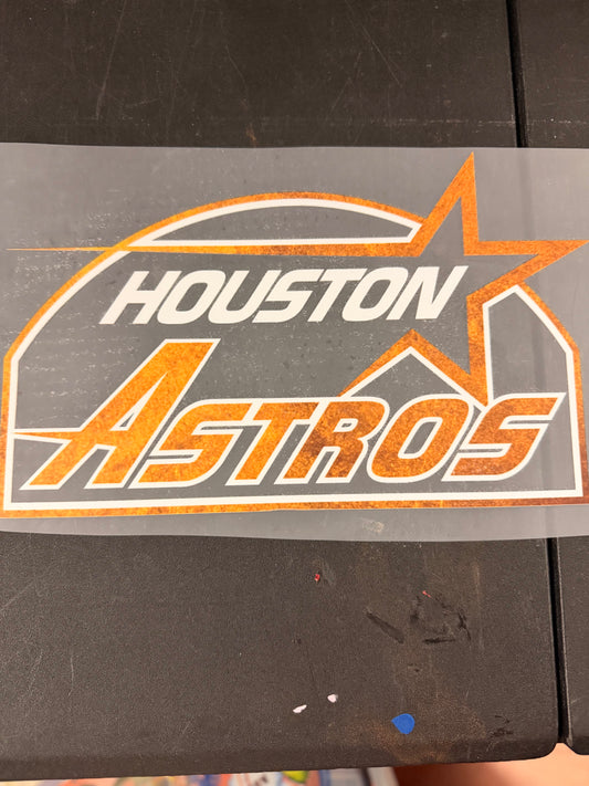 DESTASH - GOLD HOUSTON ASTROS/GLITTER SCRIPT - 076