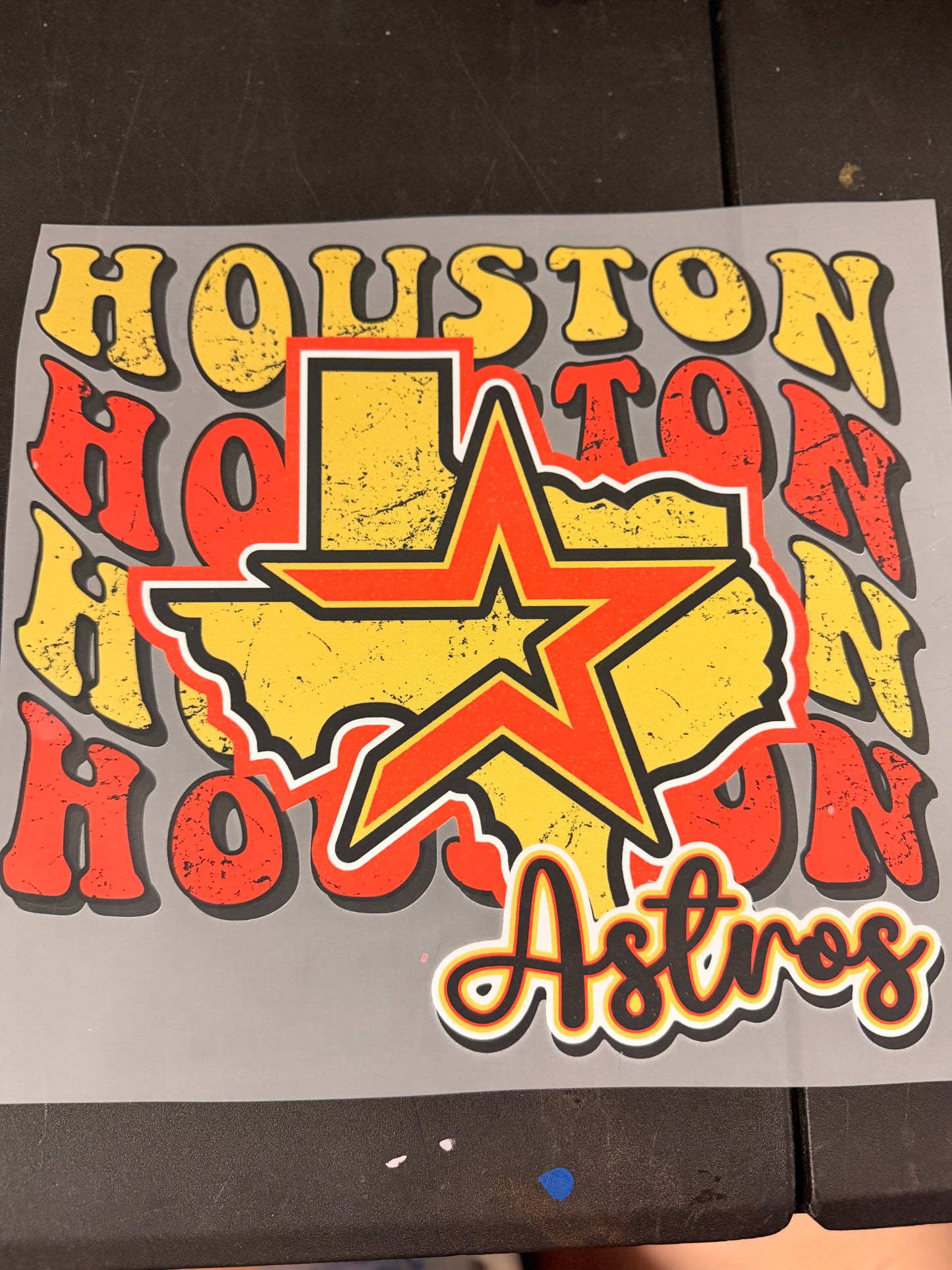 DESTASH - HOUSTON ASTROS/RED&TAN SCRIPT - 122