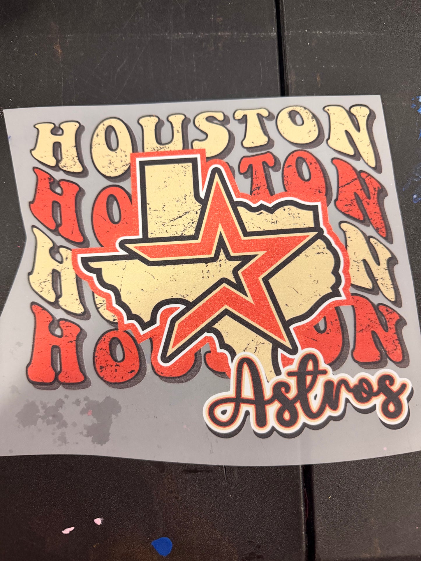 DESTASH - HOUSTON ASTROS/RED&TAN SCRIPT - YOUTH - 123