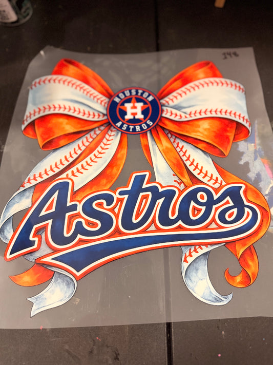 DESTASH - ASTROS NAVY SCRIPT/HOUSTON ASTROS BOW - 148