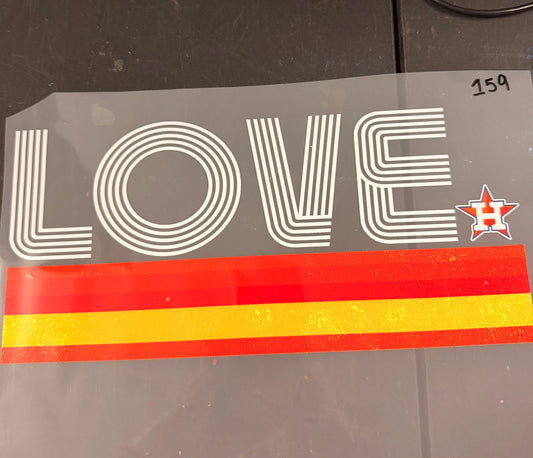 DESTASH - LOVE STRIPED SCRIPT/ASTROS STRIPES - 159