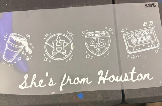 DESTASH - SHE'S FROM HOUSTON/RETRO DJ SKREW/WHITE SCRIPT - 138