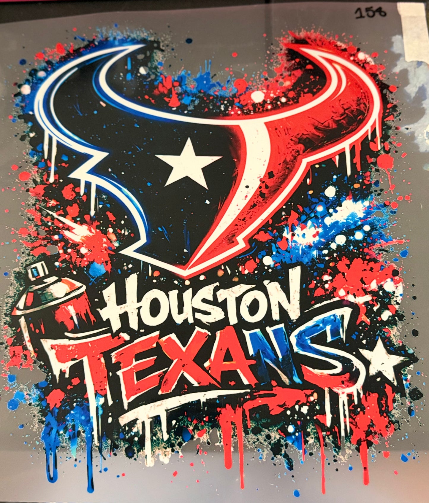 DESTASH - HOUSTON TEXANS/SPRAY PAINT SCRIPT - YOUTH- 158