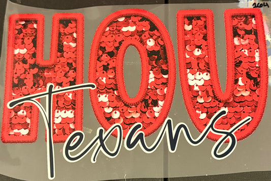 DESTASH - HOU RED SEQUENCE SCRIPT/TEXANS CURSIVE SCRIPT - 164
