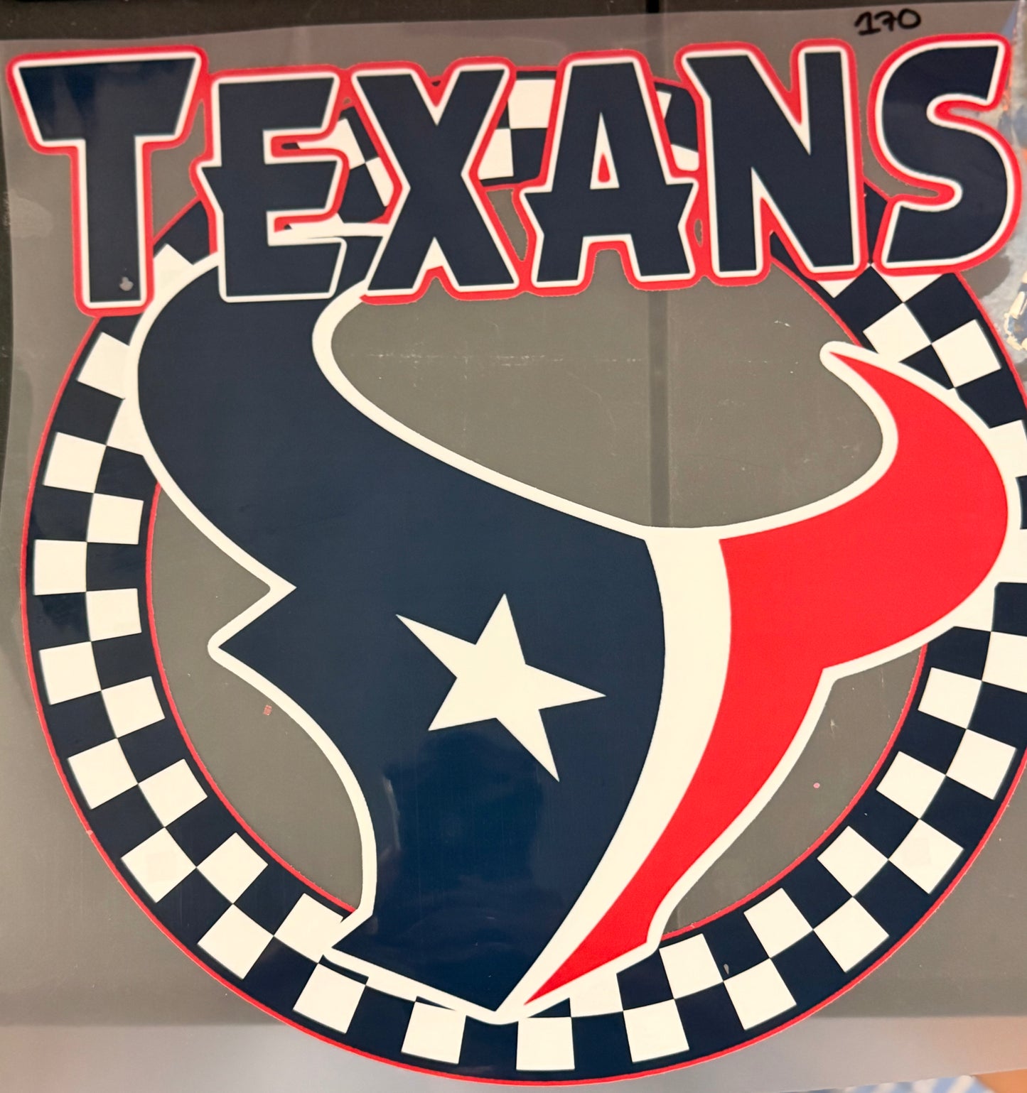 DESTASH - 170 - TEXANS LOGO/CHECKERED