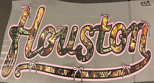 DESTASH - 251 - HOUSTON/CAMO SCRIPT/PINK BOW