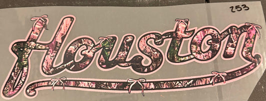 DESTASH - 253 - YOUTH - HOUSTON/CAMO SCRIPT PINK/PINK BOW