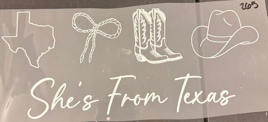 DESTASH - 265 - SHE'S FROM TEXAS