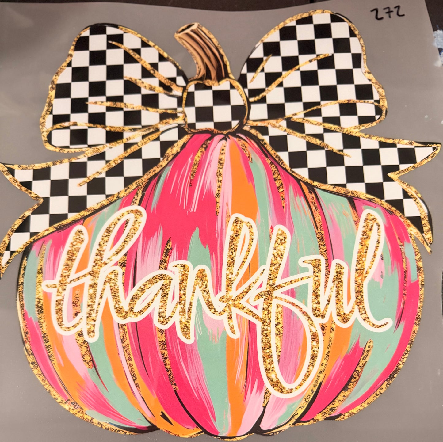 DESTASH - 272 - THAKNFUL/PUMPKIN/BOW