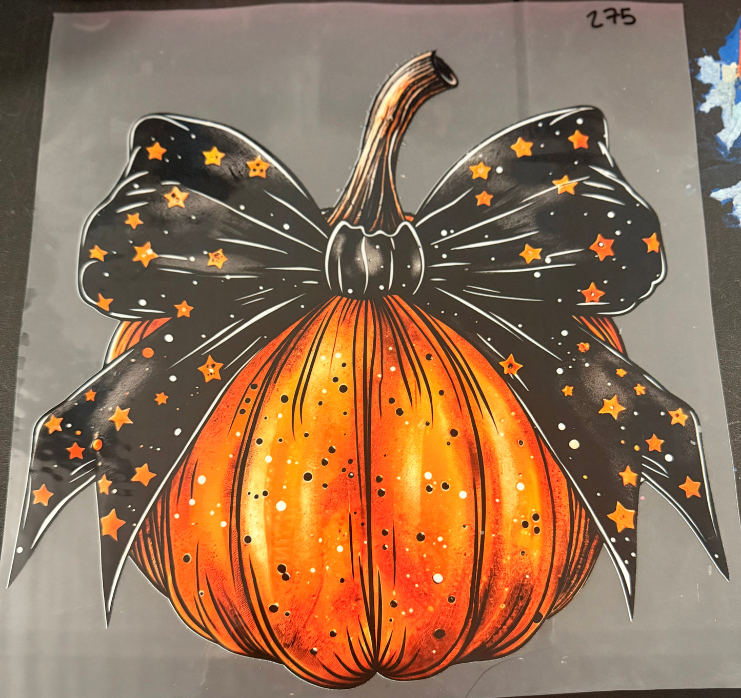 DESTASH - 275 - PUMPKIN/STAR BOW