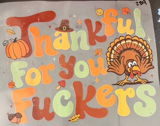 DESTASH - 289 - THANKFUL FOR YOU F*CKERS