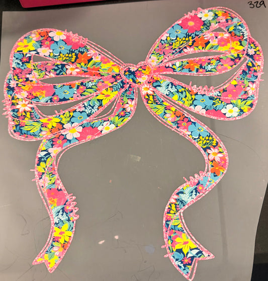 DESTASH - 329- FLORAL BOW