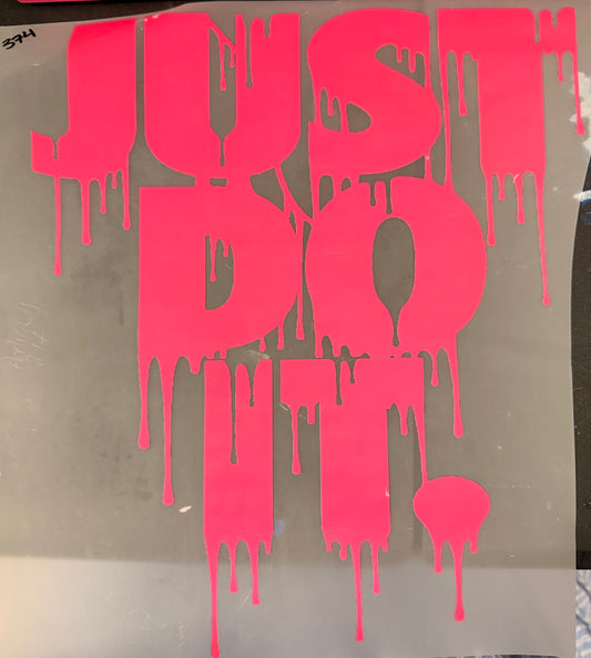 DESTASH - 374 - YOUTH - JUST DO IT/HOT PINK