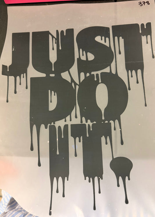 DESTASH - 378 - JUST DO IT/BLACK