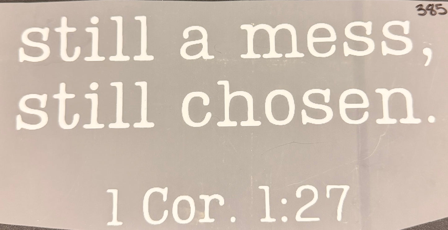DESTASH - 385 - YOUTH - STILL A MESS, STILL CHOSEN. 1 COR. 1:27
