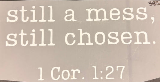 DESTASH - 385 - YOUTH - STILL A MESS, STILL CHOSEN. 1 COR. 1:27