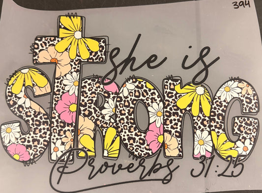 DESTASH - 394 - YOUTH - SHE IS STRONG PROVERBS 31:25