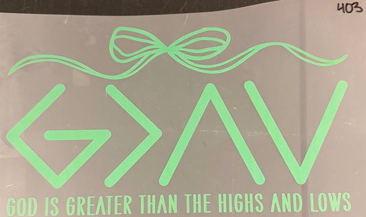 DESTASH - 403 - GOD IS GREATER THAN THE HIGHS AND LOWS
