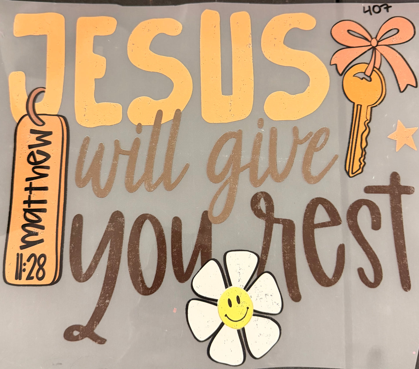 DESTASH - 407 - YOUTH - JESUS WILL GIVE YOU REST