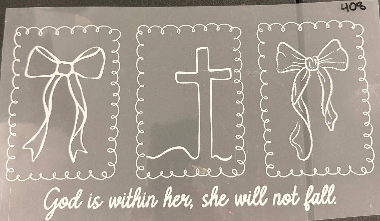 DESTASH - 408 - YOUTH - GOD IS WITHIN HER, SHE WILL NOT FALL.