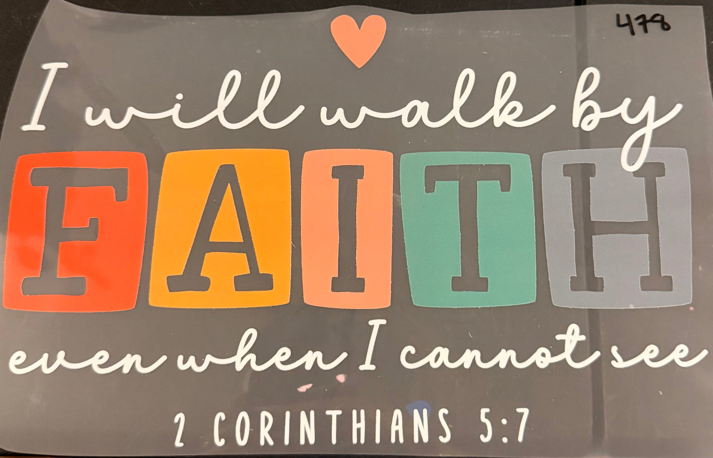 DESTASH - 478 - YOUTH - I WILL WLK BY FAITH EVEN WHEN I CANNOT SEE